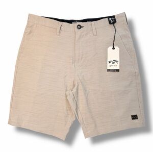 Billabong Men's Beige  Recycler Crossfire Submersibles Mid Length Shorts Size 34